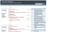 Desktop Screenshot of information-philosophie.de