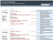 Tablet Screenshot of information-philosophie.de